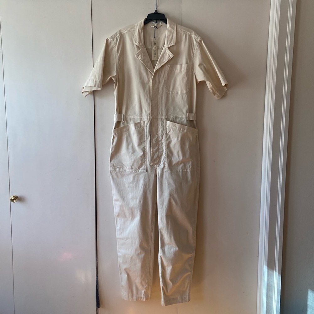 Alex Mill Jumpsuit In Oatmilk Worn once & washed. Tag with spare button